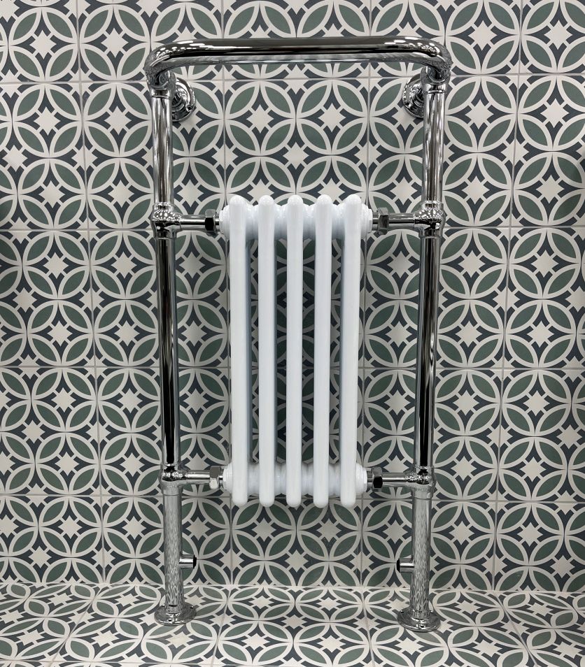 Hive White & Chrome Heated Towel Rail