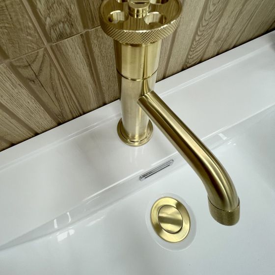 Urban Brushed Gold Basin Mixer Tap