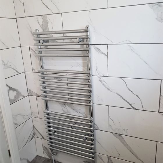 Dutton Chrome Heated Towel Rail