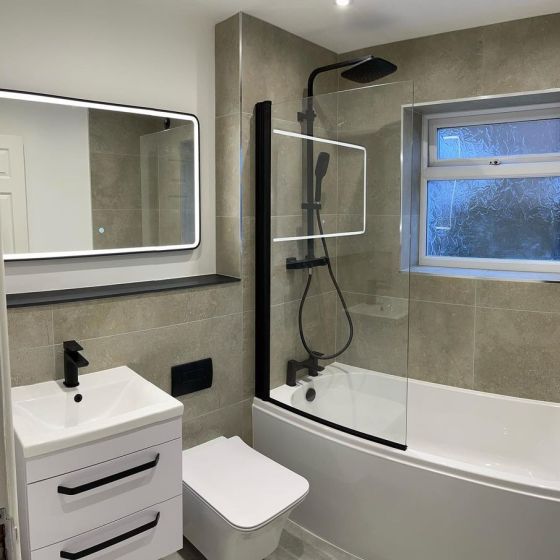 Nante 515mm Wall Hung Vanity Unit in White Gloss with Ceramic Basin