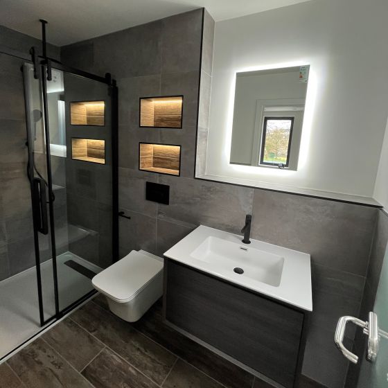 Snowdon Wall Hung Vanity Unit in Leached Oak - 750mm