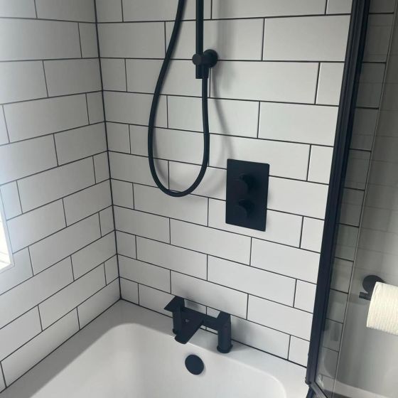 Luso White Gloss Ceramic Tile - 100x300mm