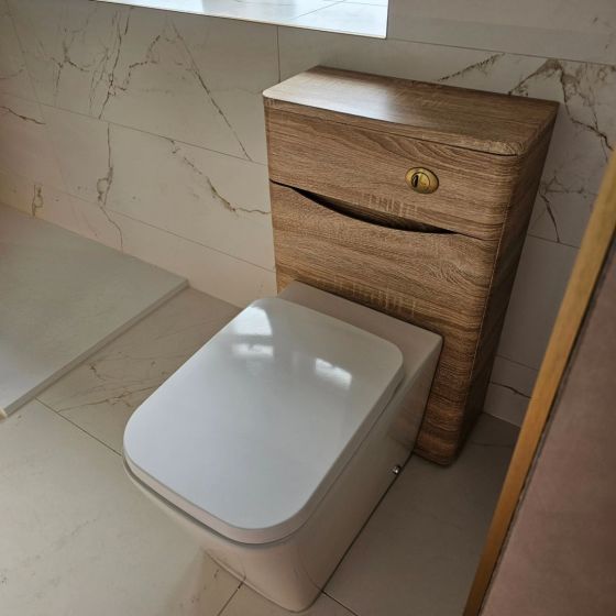 Erin WC Unit in Light Oak