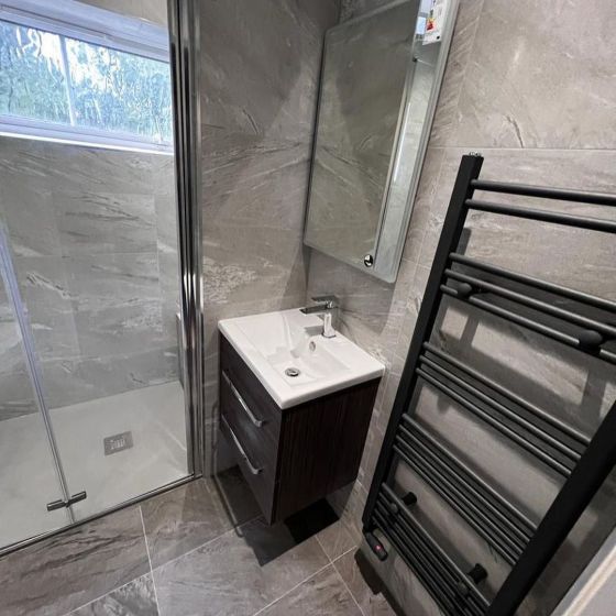 Nante Wall Hung Vanity Unit in Anthracite Gloss
