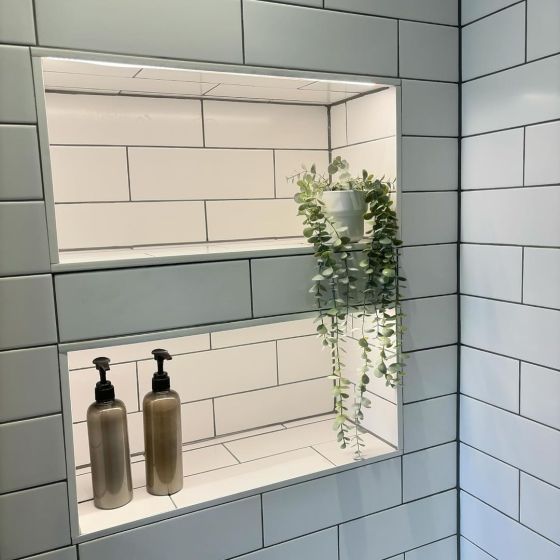 Luso White Matt Ceramic Tile - 100x300mm
