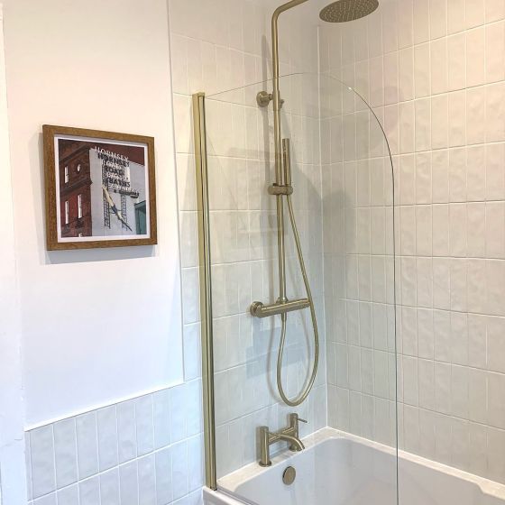 Borneo Soft White Gloss Porcelain Tile - 65x200mm