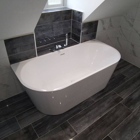 Ellwood Freestanding Back To Wall Bath