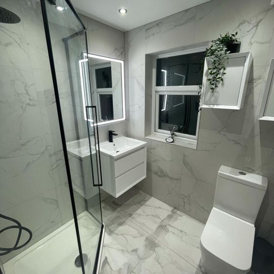 Kendal White Wall Hung Vanity Unit