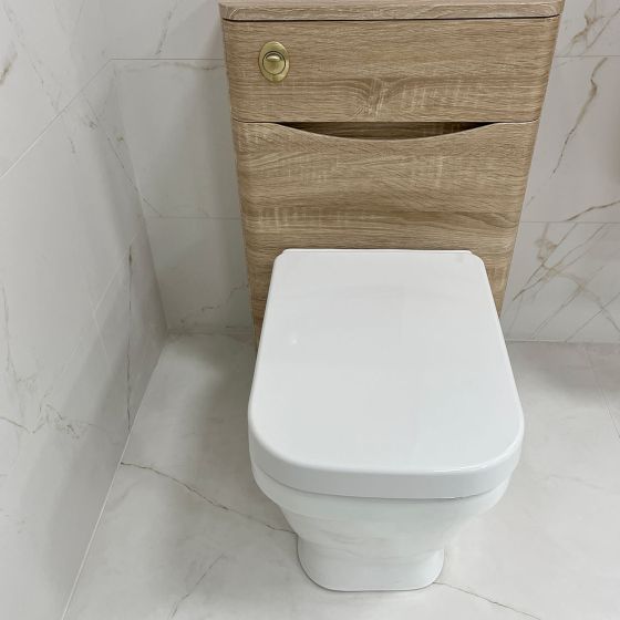 Erin WC Unit in Light Oak