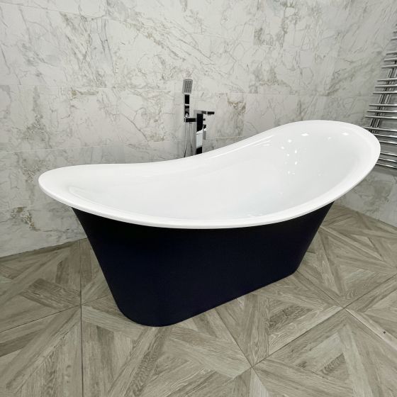 LeMont White Freestanding Acrylic Bath