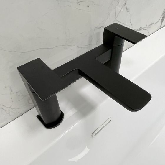 Zena Black Bath Filler Tap