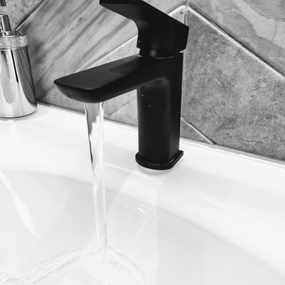 Zena Black Basin Mixer Tap
