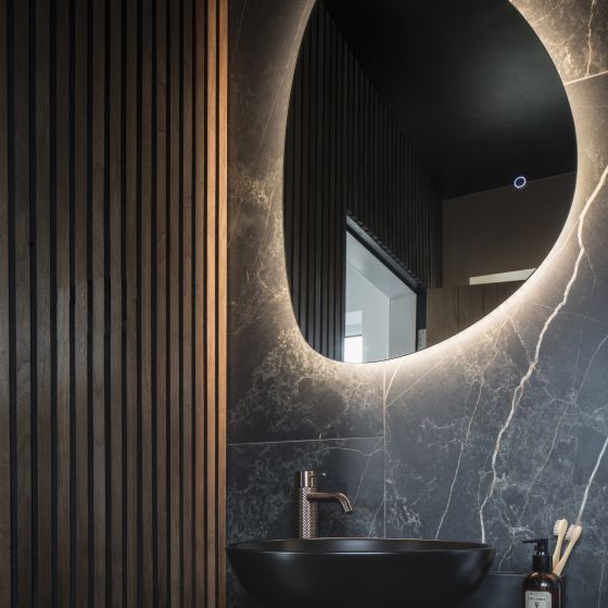 Ivy Pebble LED Mirror