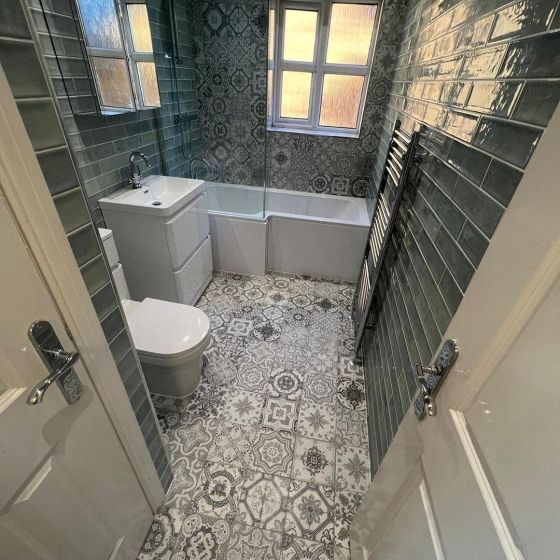 Aramean Grey Patterned Tiles