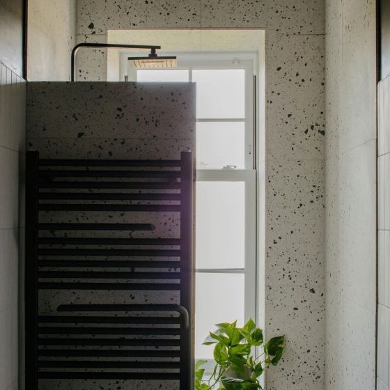 Jenka Anthracite Heated Towel Rail