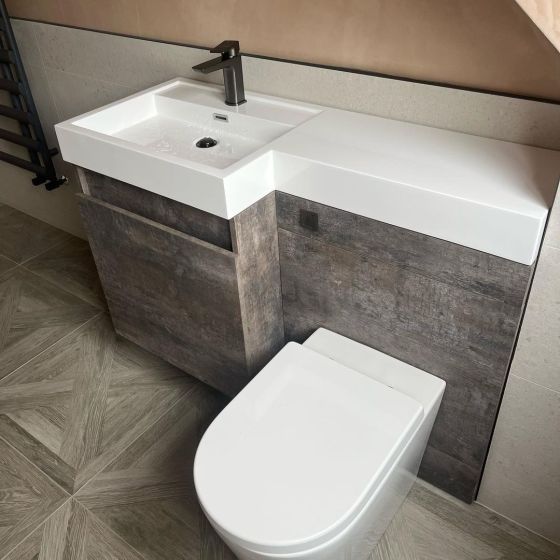Summers 1200mm Vanity Combination Unit in Metallic