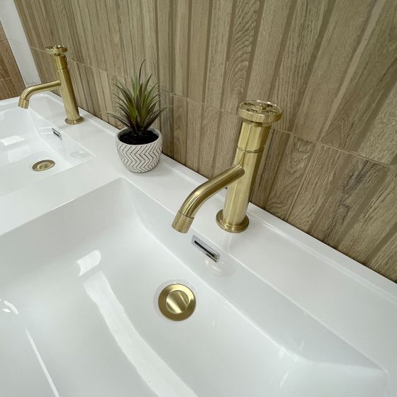 Urban Brushed Gold Basin Mixer Tap