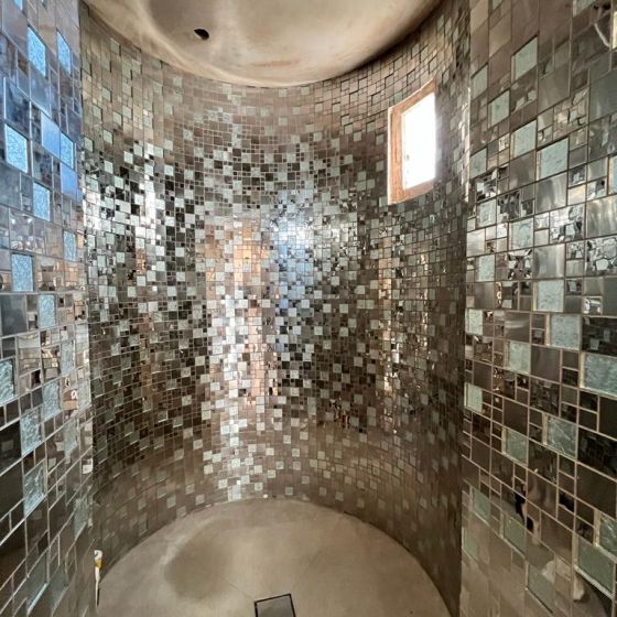 Titan Black Foil Poppy Modular Mosaic