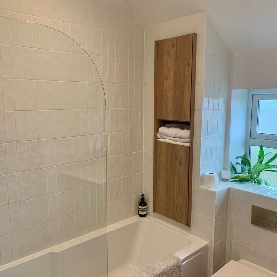 Super Strong Acrylic Shower Bath - 1700x750mm