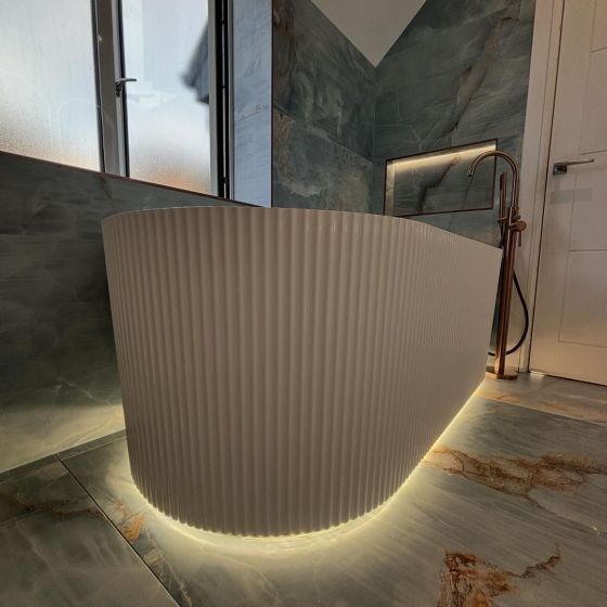 Olympia Freestanding Acrylic Bath - White