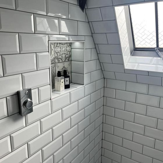 Metro White Ceramic Brick Tile