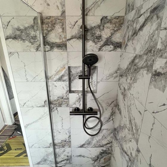 Moray Thermostatic Shower Pack - Gun Metal