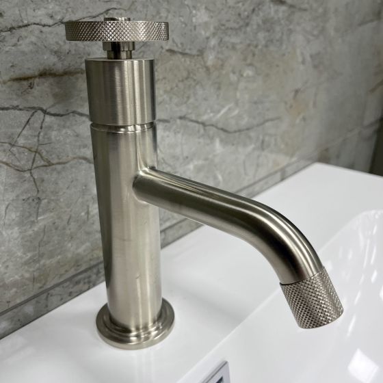 Urban Brushed Nickel Basin Mixer Tap