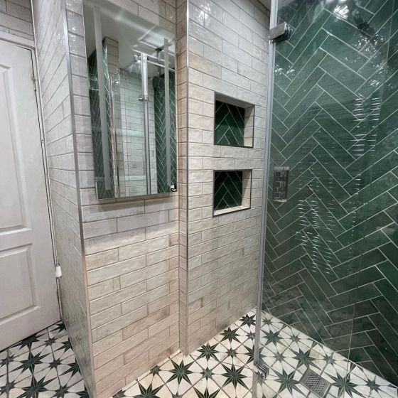 Bergamo White Porcelain Brick Tile