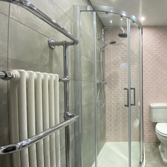 Hive White & Chrome Heated Towel Rail