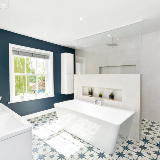 Fired Star Blue Tiles