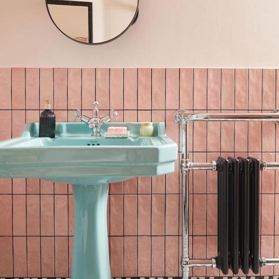 Napoli Rosa Gloss Porcelain Brick Tile