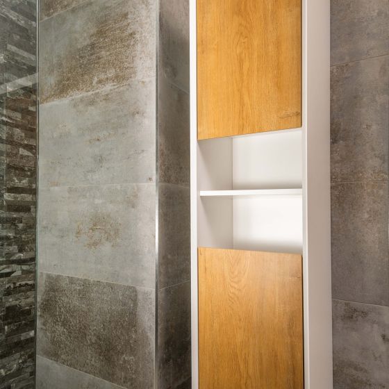 Snowdon White & Oak Storage Cabinet
