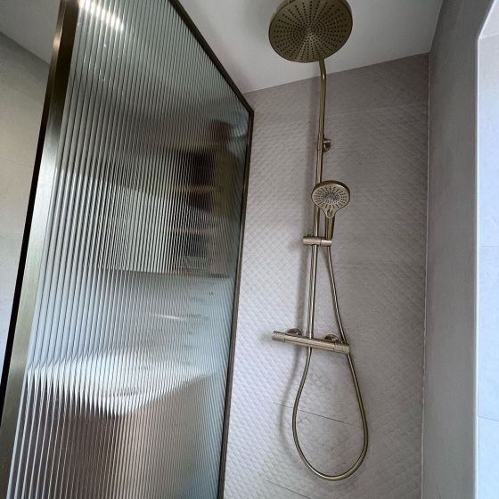 Thermostatic Shower Pack - Champagne Gold