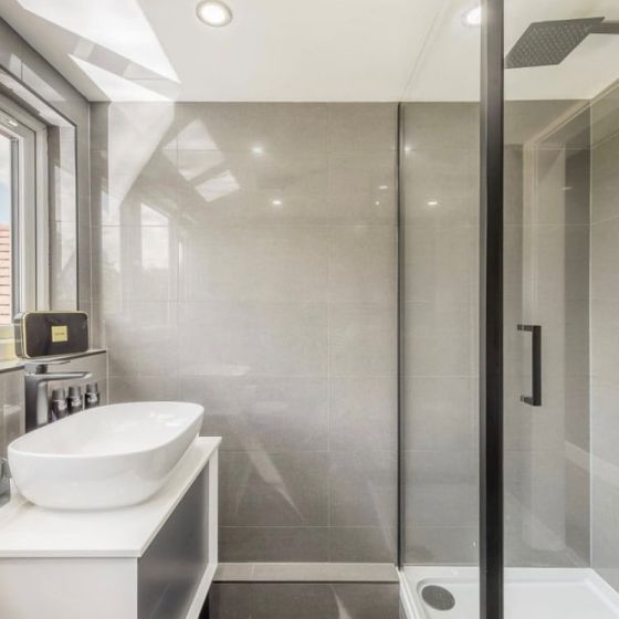 Monarch Dark Grey Gloss Tile