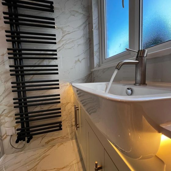Anthracite Heated Towel Rail