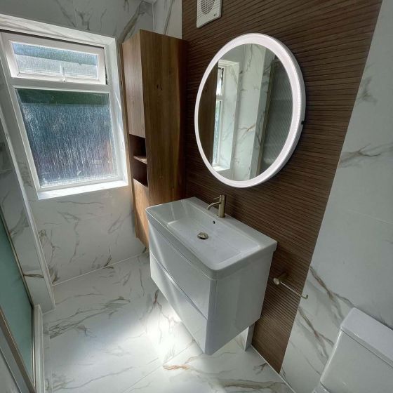 Erin 900mm Wall Hung Vanity Unit in Gloss White