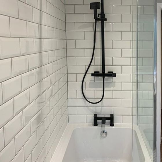 Camden Matt Black Shower