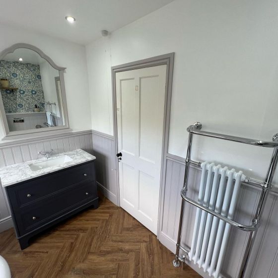 Hive White & Chrome Heated Towel Rail