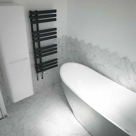 Rayner Grey Heated Towel Rail