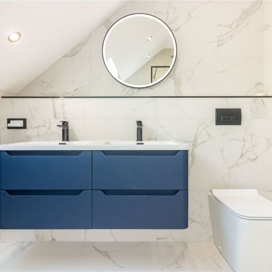 Wall Hung 1200mm Vanity Unit in Royal Blue