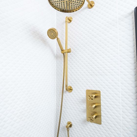 Urban Brushed Gold Concealed Valve Shower Pack