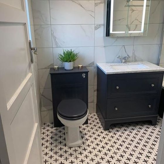 Potton White Pattern Tiles