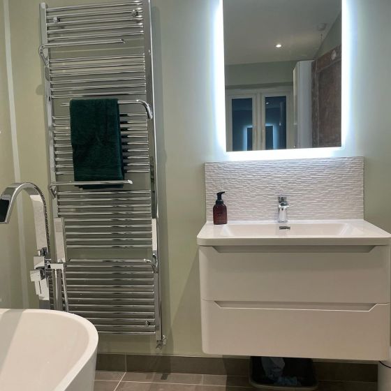 Ellis Wall Hung Vanity Unit in Matt White