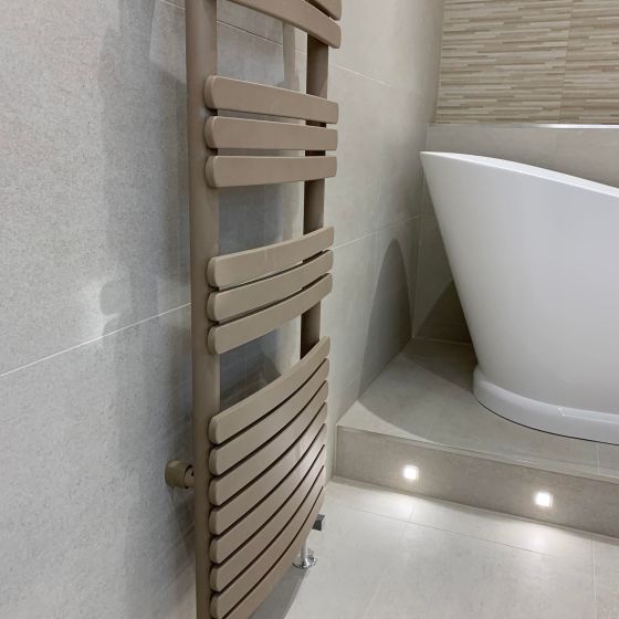 Eventon Brown Metallic Heated Towel Rail