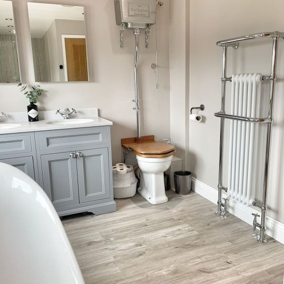 Hive White & Chrome Heated Towel Rail
