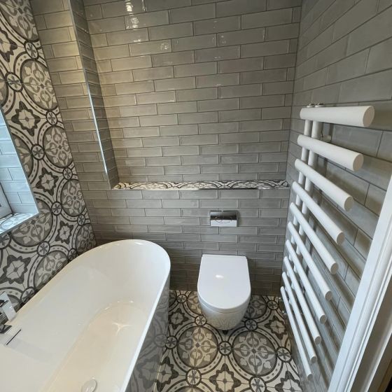 Navajo Gris Gloss Ceramic Brick Tile