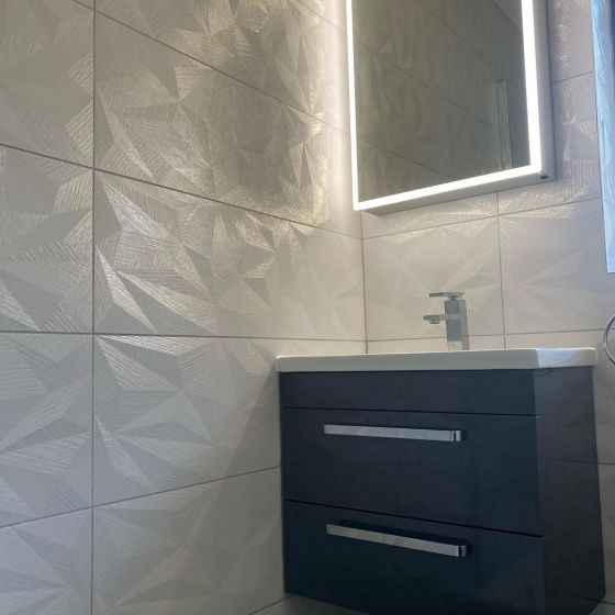 Radical White Décor Gloss Ceramic Tile