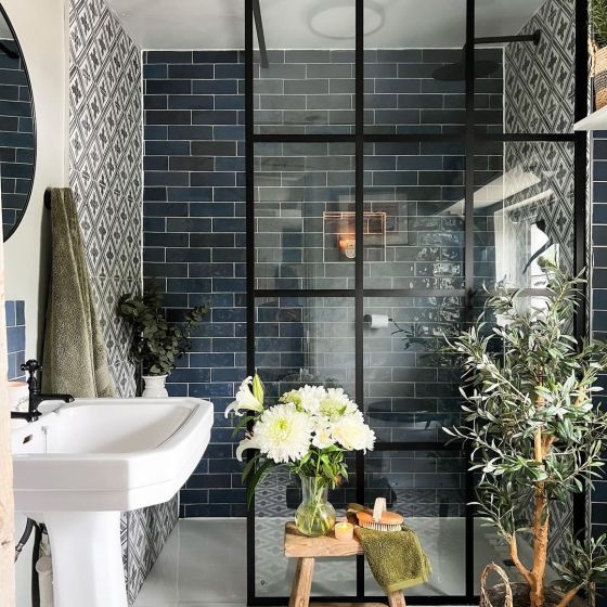 Napoli Marine Gloss Porcelain Brick Tile