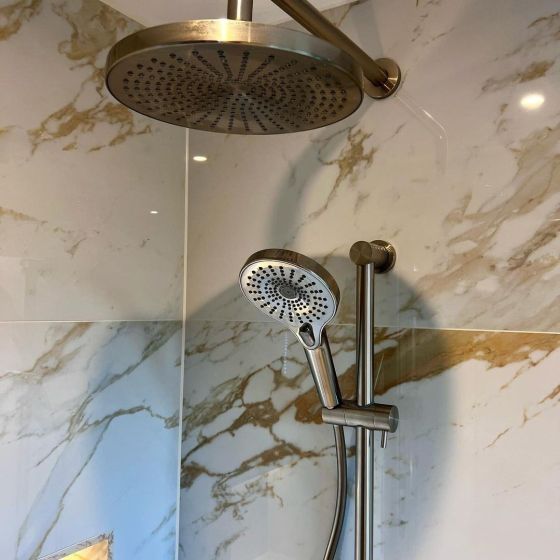 250mm Round Shower Head - Nickel
