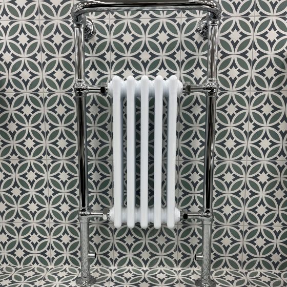 Hive White & Chrome Heated Towel Rail